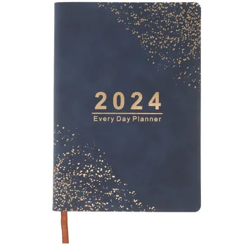 2024 Agendy Knihy, Obchodné Plánovanie Notebook Pohodlné Akademického Plánovač Týždenné, Mesačné Denné Nedatované Rok Poznámkový Blok V