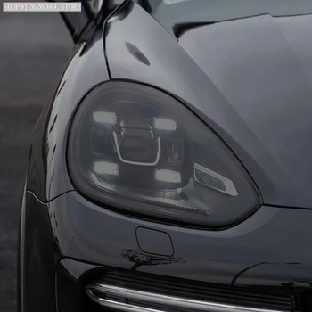 Auto Svetlometu Ochranný Film zadné svetlo Údené Čierny Odtieň Zábal Vinyl TPU Nálepka Pre Porsche Cayenne 958 2011-Súčasnosť GTS Turbo