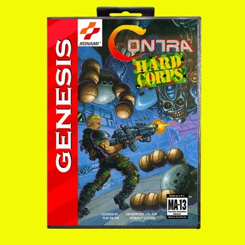 Contra Pevného Zboru NTSC MD Hra Karty 16 Bit USA Kryt pre Sega Megadrive Genesis, Video Herné Konzoly Kazety