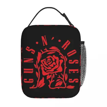Guns N Roses Izolované Obed Tašky Nepresakuje Obed Kontajner Thermal Bag Tote Lunch Box Školy Piknik Muži Ženy