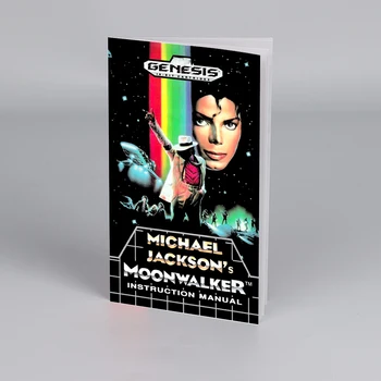 Michael Jackson ' s Moonwalker USA EUR Príručka pre Sega 16 bit Megadrive Genesis Vysoká Kvalita Návodu