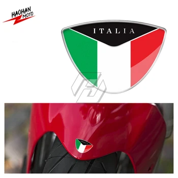 Pre Ducati Monster Aprilia Vespa Sprint GTS GTV LX Atď 3D Nádrž Motocykla Odtlačkový Taliansku Vlajku Nálepky