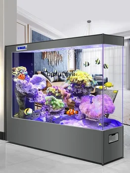 Smart akvárium Obývacia Izba Svetlo Luxusné Obrazovke Poschodí akvárium Domov Stredné a Veľké Ekologické Zmeniť Vody