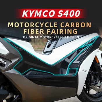 Používa sa Pre KYMCO S400 Motocykle, Príslušenstvo, Vysoko Kvalitných Uhlíkových Vlákien Ochranné Nálepky Telo Plastové Diely Oblasti Prerobit